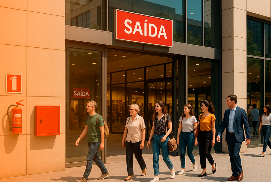 Como o AVCB afeta o funcionamento de grandes estabelecimentos 2 BLOG 6 EMPRESA GRANDE SINALIZACAO PESSOAS