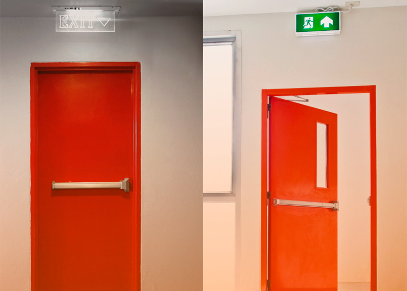 Iluminação de emergência correta