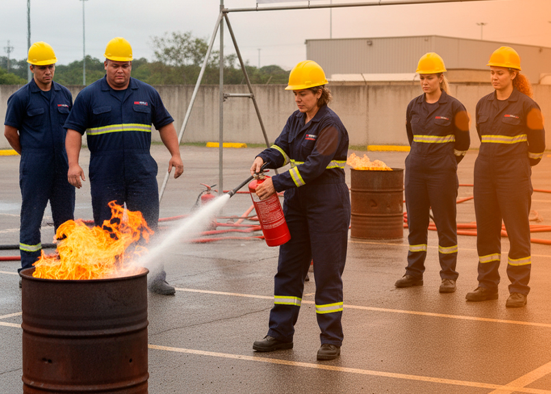 treinamento de brigada de incêndio