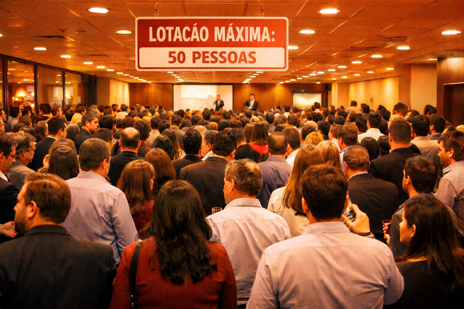 capacidade máxima de público