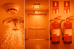 sistema de combate a incêndio