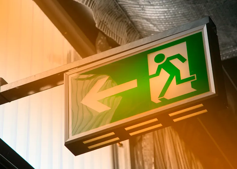 photoblog 12 placa sinalizacao corredor