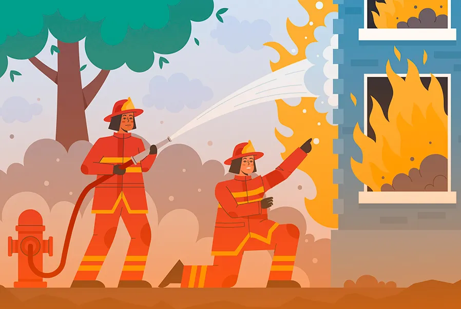 proteção ativa e passiva contra incêndio